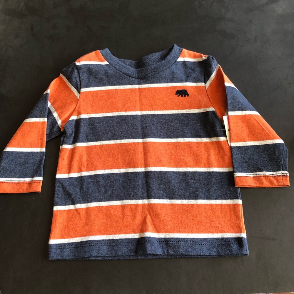 Little Me 12 Months Boy’s Striped 100% Cotton Tee. New with tags.